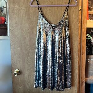 Zara sequin mini dress